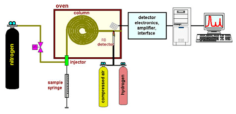 Gas Chromatography System Diagram